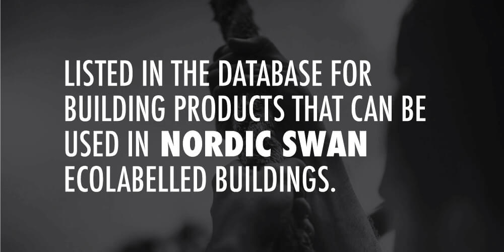 Products that can be used in Nordic Ecolabelled Buildings